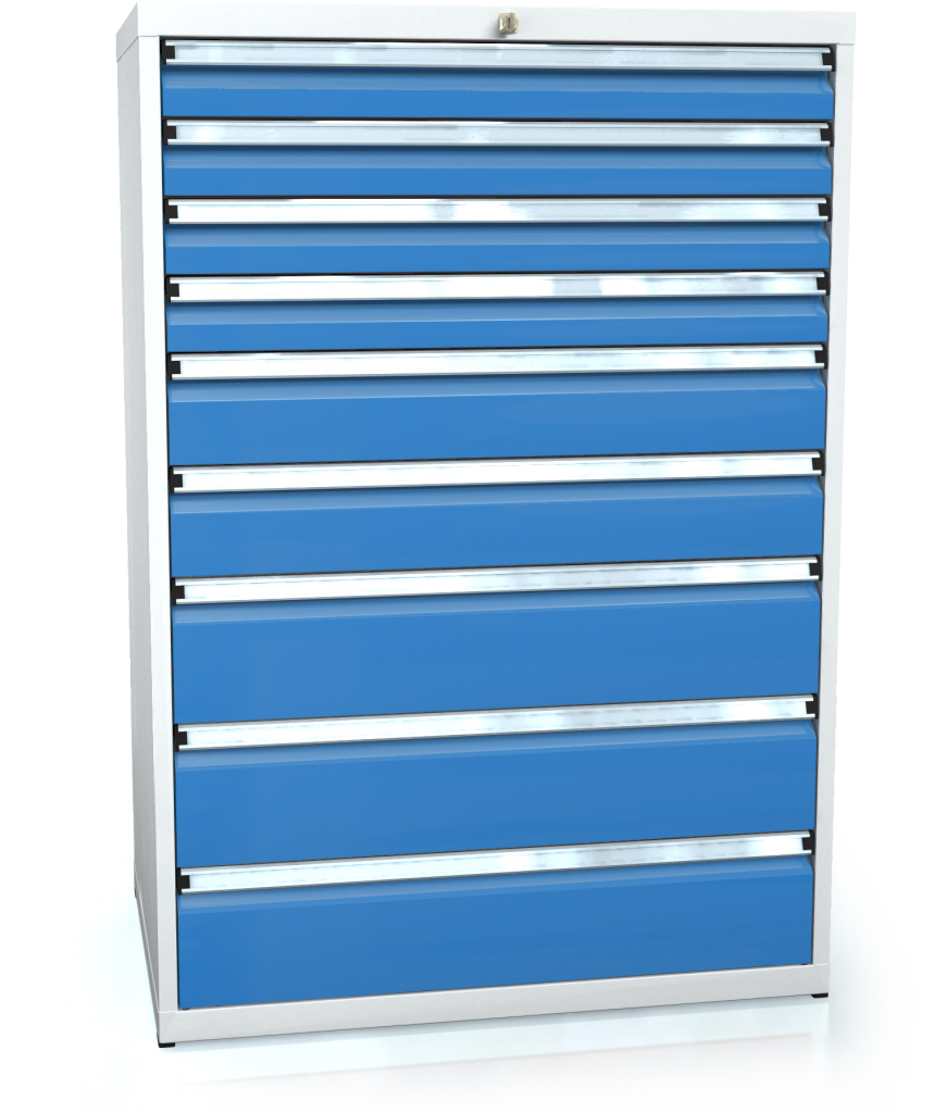 Drawer cabinet 1240 x 860 x 600 - 9x drawers